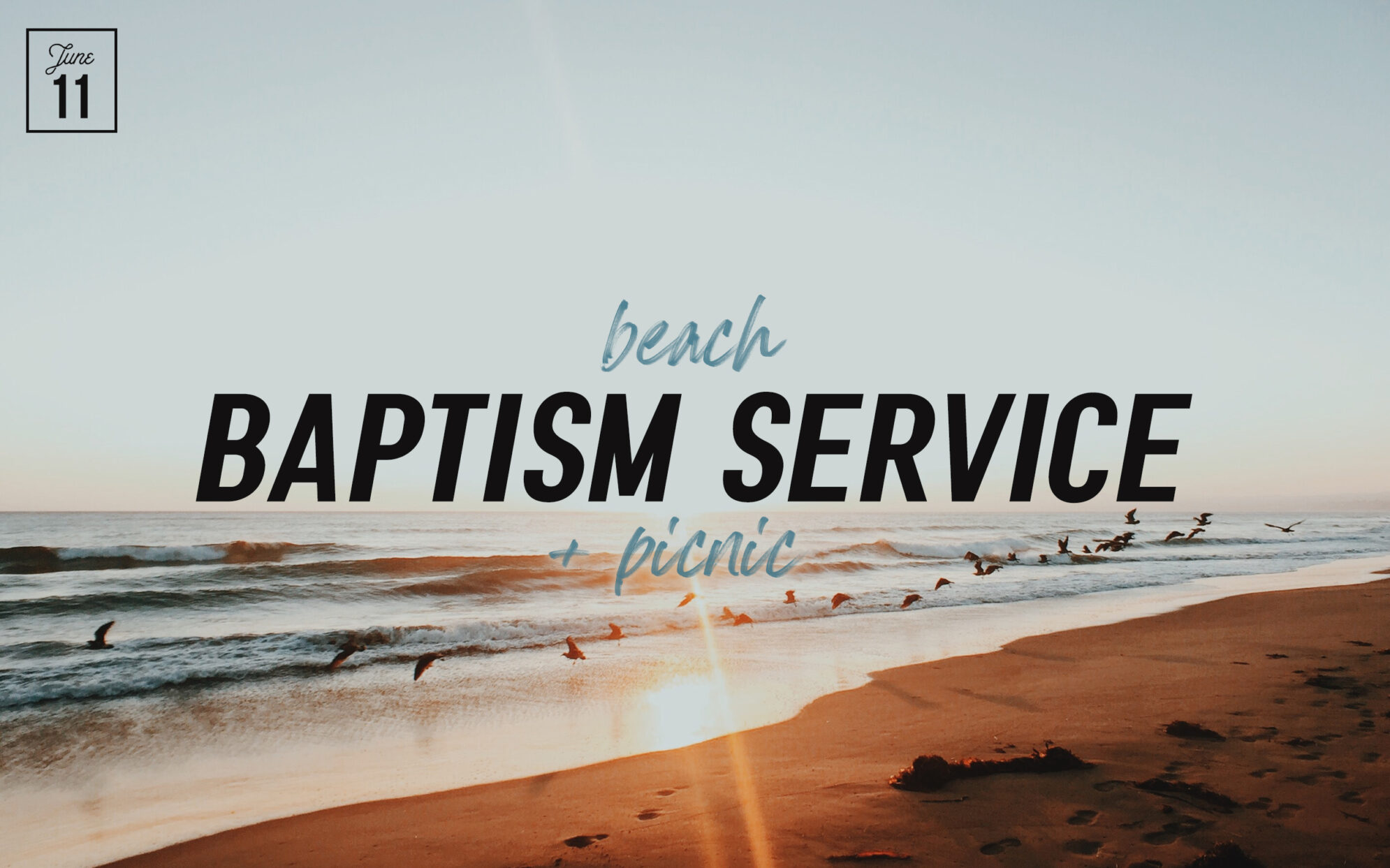 Beach Baptism Service